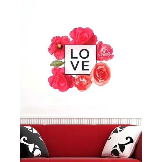 Vinilos Decorativos De Flores Y Frases Para El Hogar.