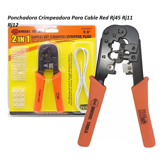 Alicates Crimpadores Diesel Tools Dt010517 Naranja