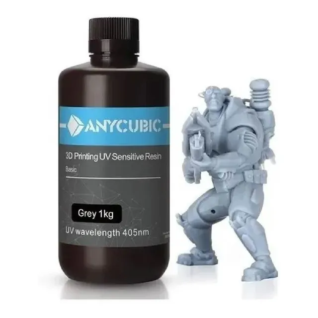 Resina Uv Para Impresora 3d Anycubic 1 Litro Gris