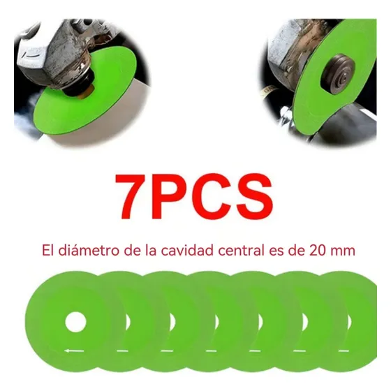 Disco De Corte De Vidrio Para Rebarbadora 7 Pieza (s