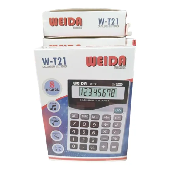 Calculadora Weida 21 Básica 8 Dígitos Electrónica