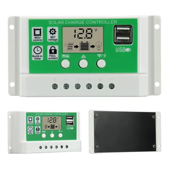 Controlador De Carga Solar 12v/24v 50a Pwm