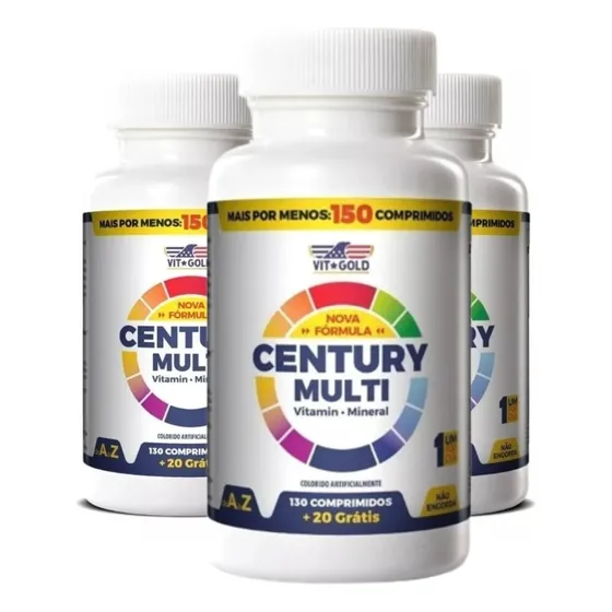 Multivitamínico Century Multi 450 Tabs De A A Z Importado 