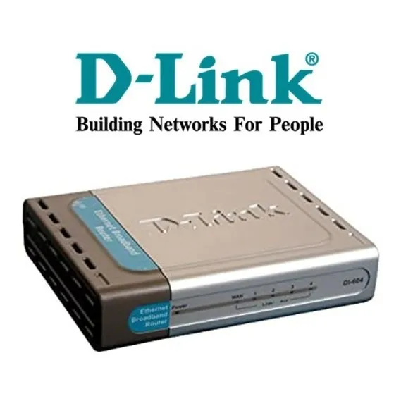 Router D-link Di-604 Internet 4 Puertos Dsl Fuente Caja 
