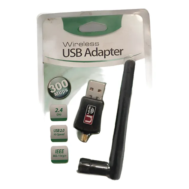 Adaptador Wifi Usb Inalámbrico 300 Mbps Antena Wifi