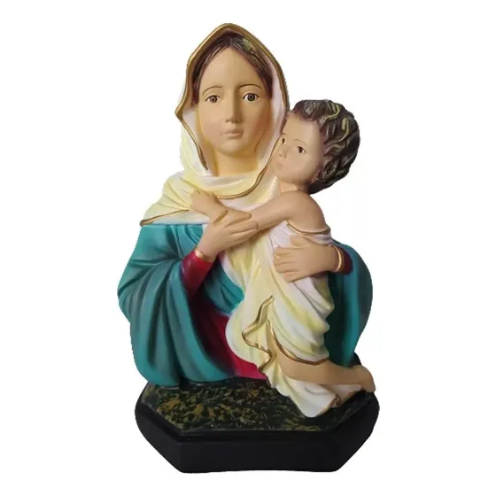 Imagem De Mae Peregrina Rainha Schoenstatt 18 Cm Busto