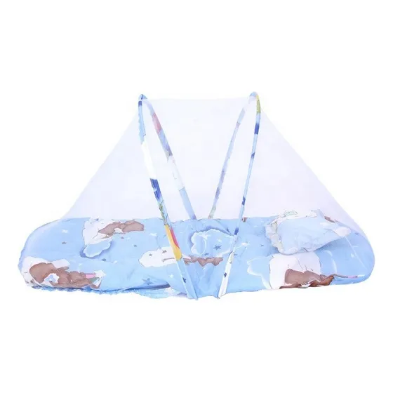 Mosquitero Cuna Portatil Pelgable Bebe Almohada Acolchado