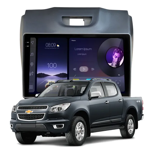 Multimídia Adak Iplay G2 Chevrolet S10 2012 A 2016 64gb 9'