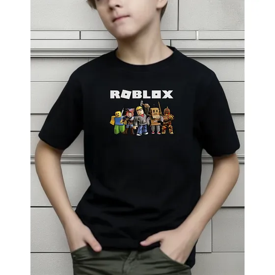 Camisa Infantil Roblox Jogo Online Nerd 100% Algodão Game