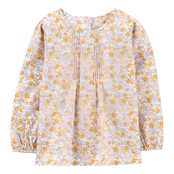 Blusa Carters Algodón Plisado Floral Universo Binario