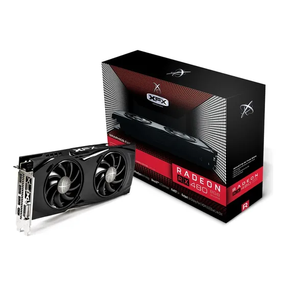 Tarjeta Gráfica Radeon Rx 480pbl Vz4 Rs 8g D5 Hs Bp 3xdp