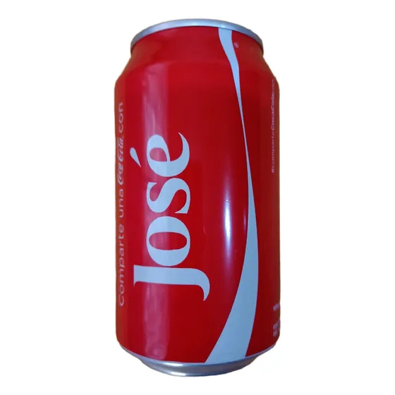 Lata Coca Cola Colección Nombres José México 2014 Vacía