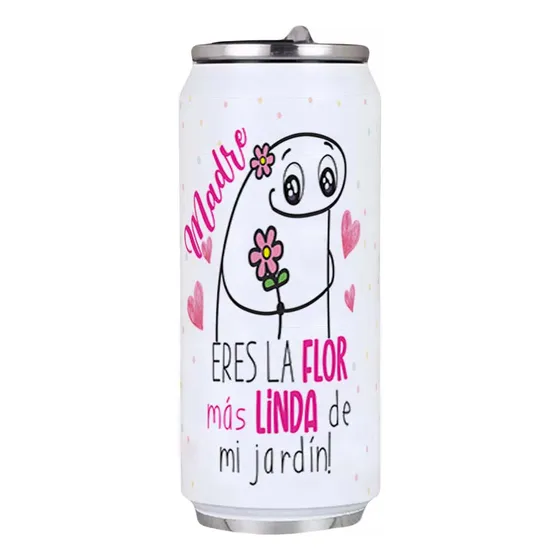 Termo Lata Flork Frase La Flor Mas Linda Para Mamá