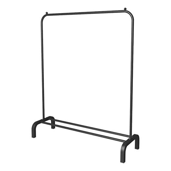 Perchero Metálico Simple Estante Bajo 110 X 40 X 150cm Color Negro | Cuotas sin interés