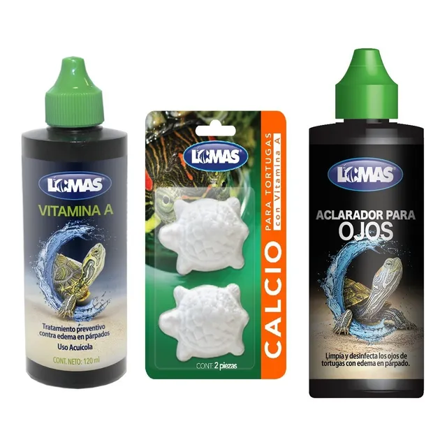 Pkte Tortuga 2 Calcio 1 Aclarador De Ojos 1 Vitamina A 120ml