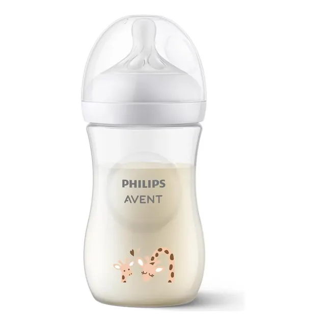 Biberón Philips Avent Natural Response Decorado J 9oz 260ml Color Traslúcido