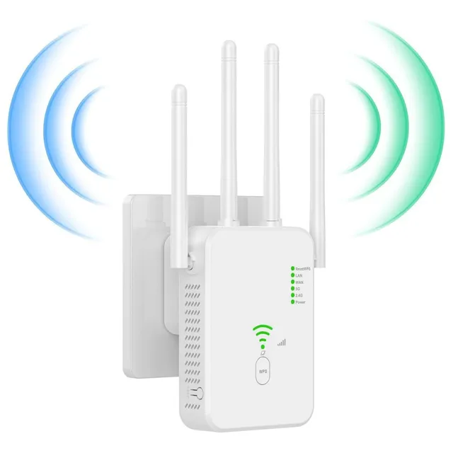 Repetidor Wifi 5g 2.4g Fácil Instalación Compatible Al Cien