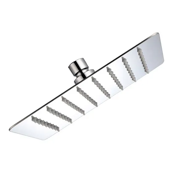 Regadera Cuadrada 20cm Cromada Espejo Baja Y Alta Presión