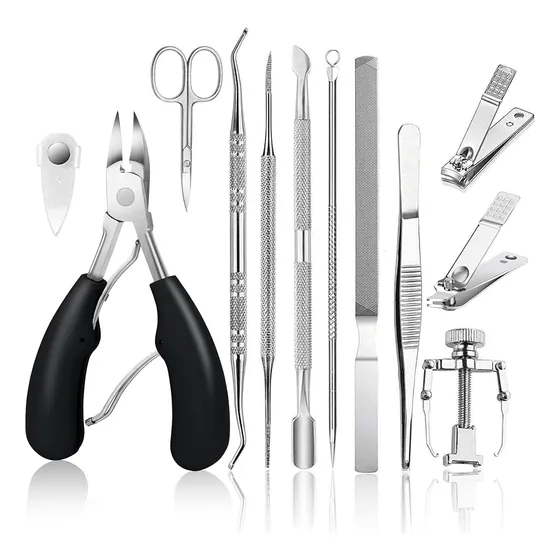 Kit De Manicure Y Pedicure Para Uñas Gruesas Profesional 9pz