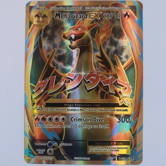 Mega Charizard Ex 101/108 Full Art Ultra Raro Pokemon Tcg