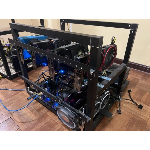 Rig De Mineria Amd Rx 580 De 8gb Minero Listo Para Minar