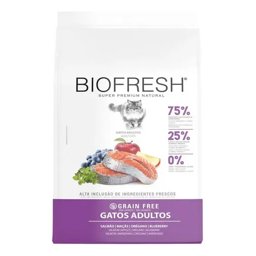 Alimento para gatos adultos Biofresh con sabor a salmón, 7,5 kg