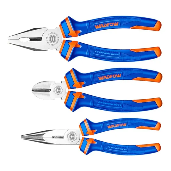 Kit Set De Pinzas Alicates Wadfow 3 Piezas