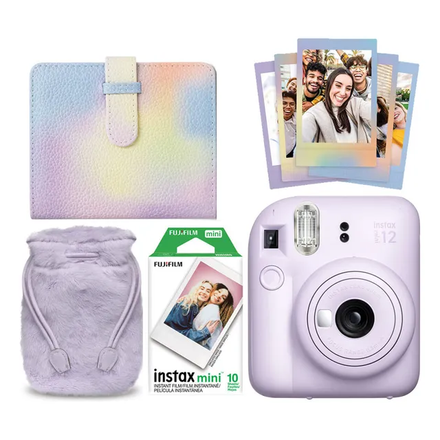 Fujifilm Instax Mini 12 Combo Violeta Camara Instantanea
