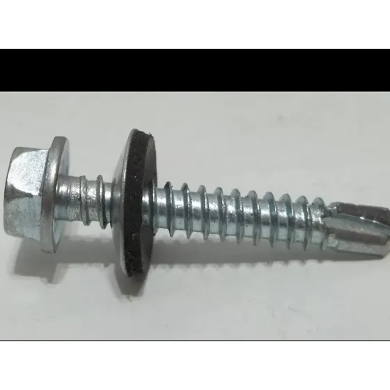 Tornillo Autotaladrante  14 X 1 1/2 Con Arandela De Neopreno