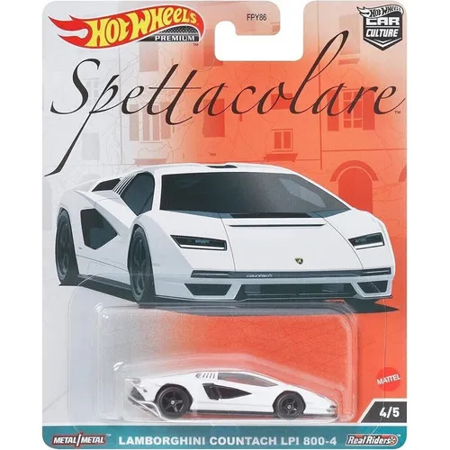 Lamborghini Countach Lpi Spettacolare 4/5 Hot Wheels Premium Color Blanco