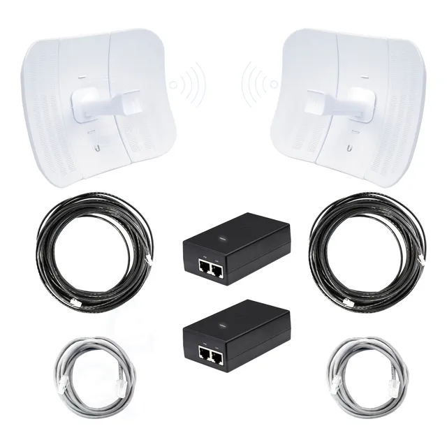 Kit Punto A Punto 5km Paquete Completo Wifi 10  Km