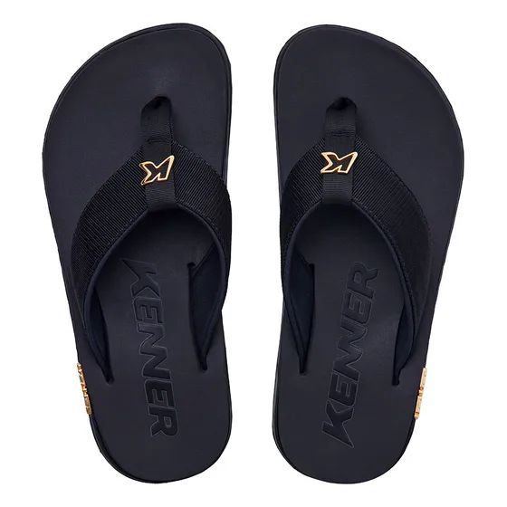 Chinelo Sandalia Kenner Masculino Kivah Tks-01 Preto