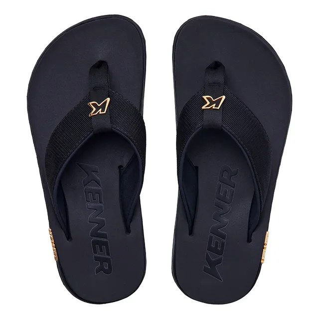 Chinelo Sandalia Kenner Masculino Kivah Tks-01 Preto