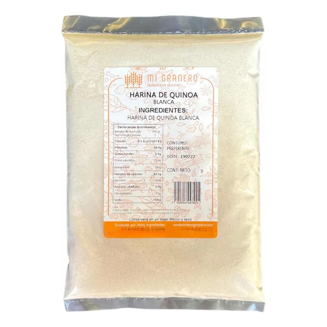 Harina De Quinoa Blanca Natural 1 Kilo