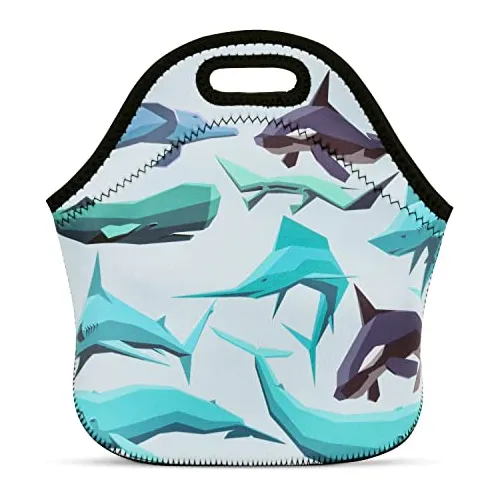 Violet Mist Cute Neoprene Bolsa De Almuerzo Reusabl Tg4xq