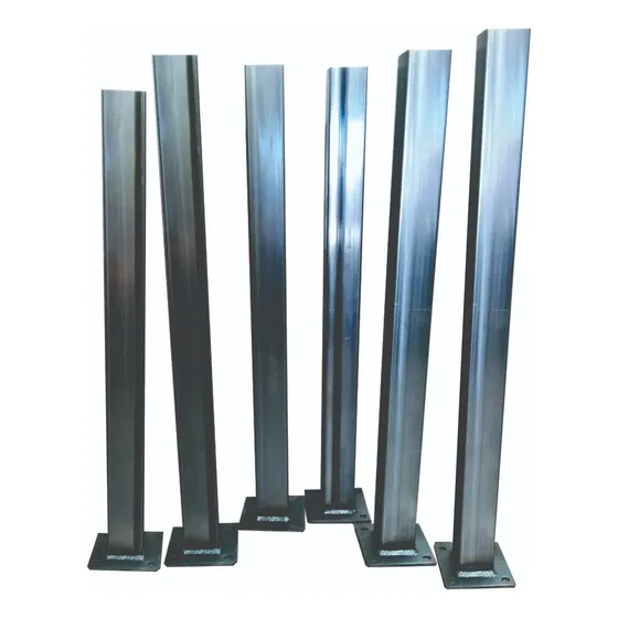 Columnas Hierro 80x80 Mm 2 Metros Antioxido Tapa Y Platina