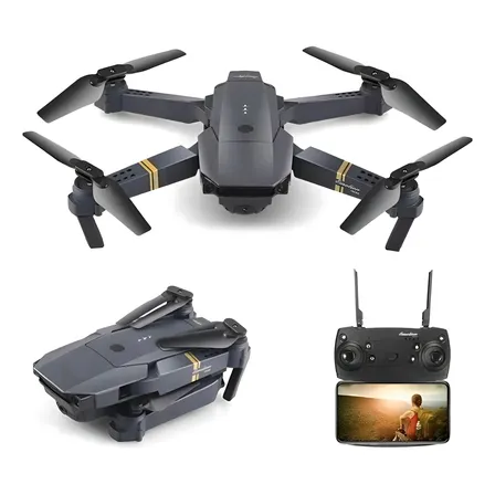 Drone Plegable Con Camara Color Negro Negro