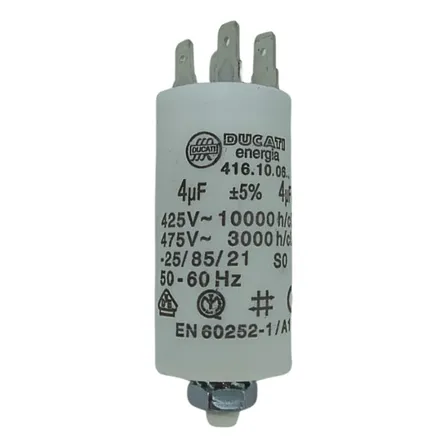 Condensador  4 Uf Con Terminales