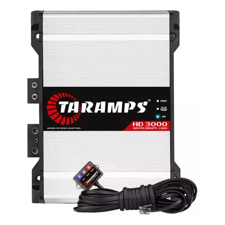 Módulo Amplificador Taramps Hd 3000 De 3000w Rms 4 Ohms Classe D Branco