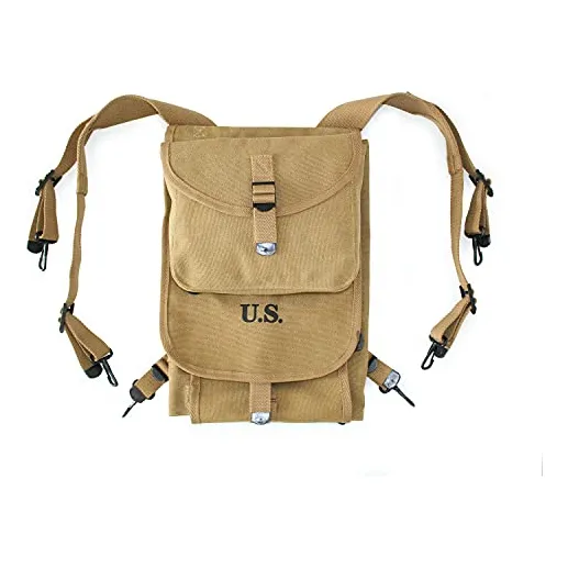 Réplica De Material De Lienzo Haversack M1928 De La Segunda