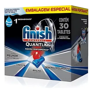 Kit C/3 Finish Quantum Detergente Lava Louças Pastilha Kit C/3 Finish Quantum Detergente Lava Louças Pastilha