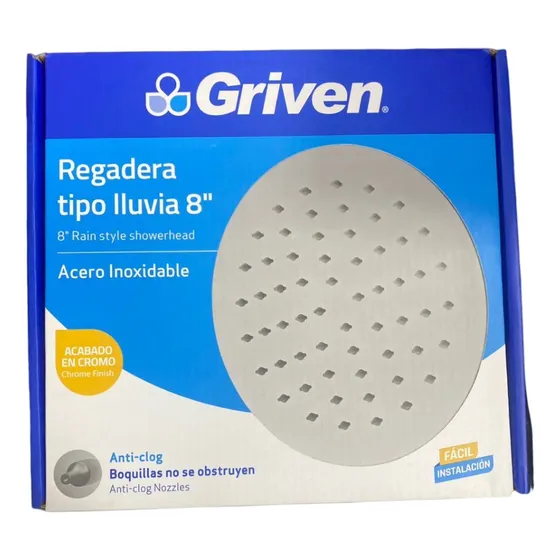 Regadera Redonda 8 Griven Cod: 5010111