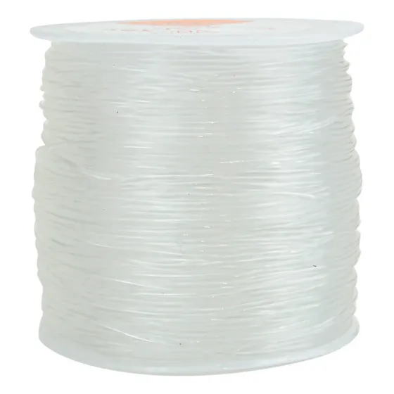 Tanza Elastica 1.0mm Rollo X80mt Collares Bijou Pulseras