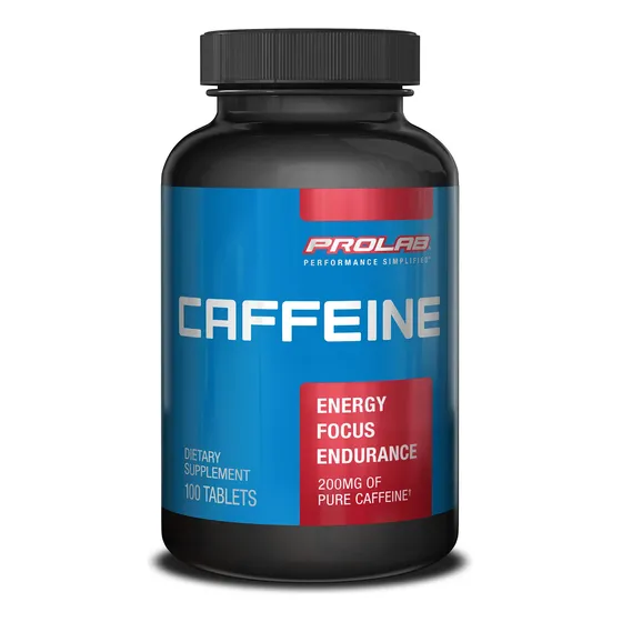 Tabletas De Cafeína Prolab 200 Mg 100 Tabletas