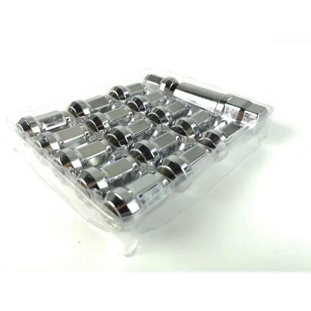 Juego 16 Tuercas Llanta Rojo (1.5x12mm) Tuning Carro