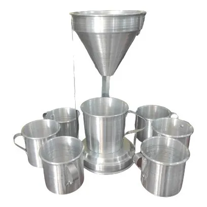 Cafetera Manual Genérica Aluminio 1l Color Plata