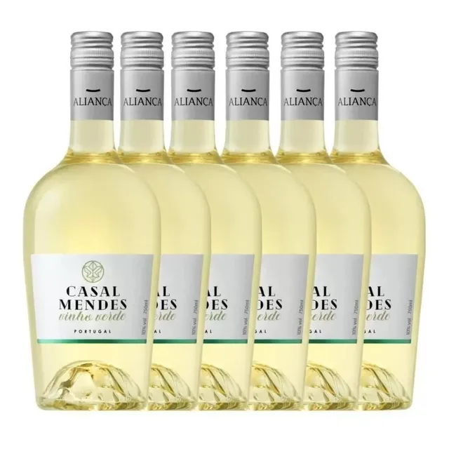 Vinho Branco Casal Mendes Vinho Verde 750ml 6 Unidades