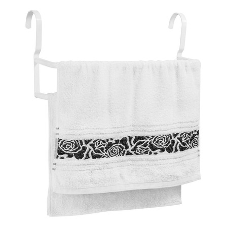 Porta Toalhas Duplo Suporte Toalheiro Para Box Branco Porta Toalhas Duplo Suporte Toalheiro Para Box Branco