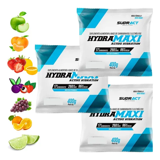 Repositor Isotônico Hydramaxi 3x Refil 400g Sudract Vita C