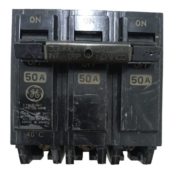 Breaker Trifasico 3x50 Empotrar Thql Tql General Electric